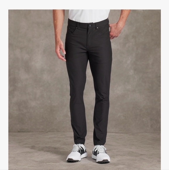 Puma Black Athletic Black Golf Pants Mens 34X32 - Picture 1 of 12